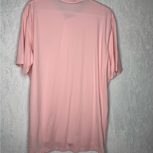 Greyson Logo Pink Polo Golf Collar Short Sleeve Shirt Quarter Button Pullover - Picture 6 of 7